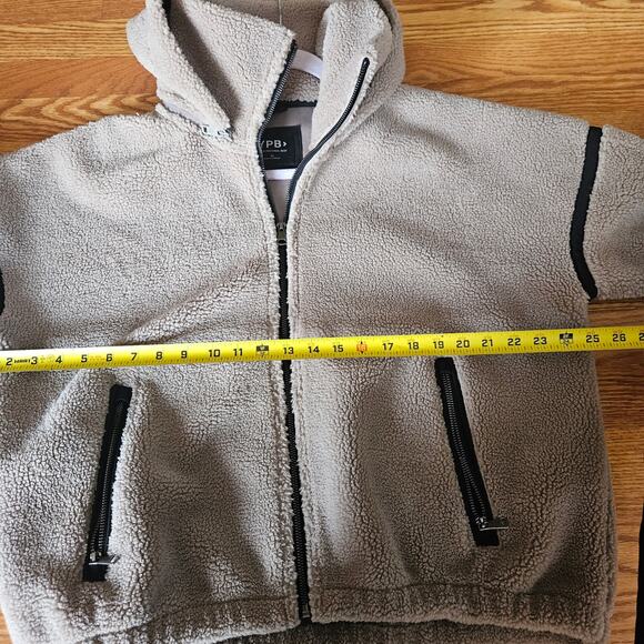 Abercrombie YPB Neowarm Full Zip Sherpa Hooded  Jacket Womens Size XL - Picture 8 of 8